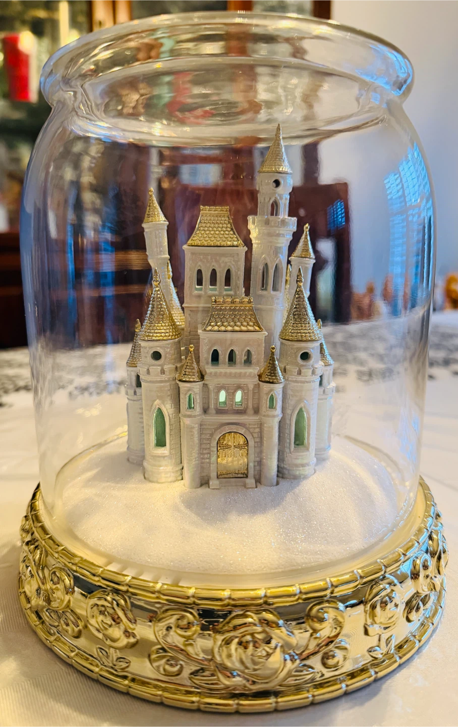 Disney Princess Lighted Castle Snow Globe - photo 3