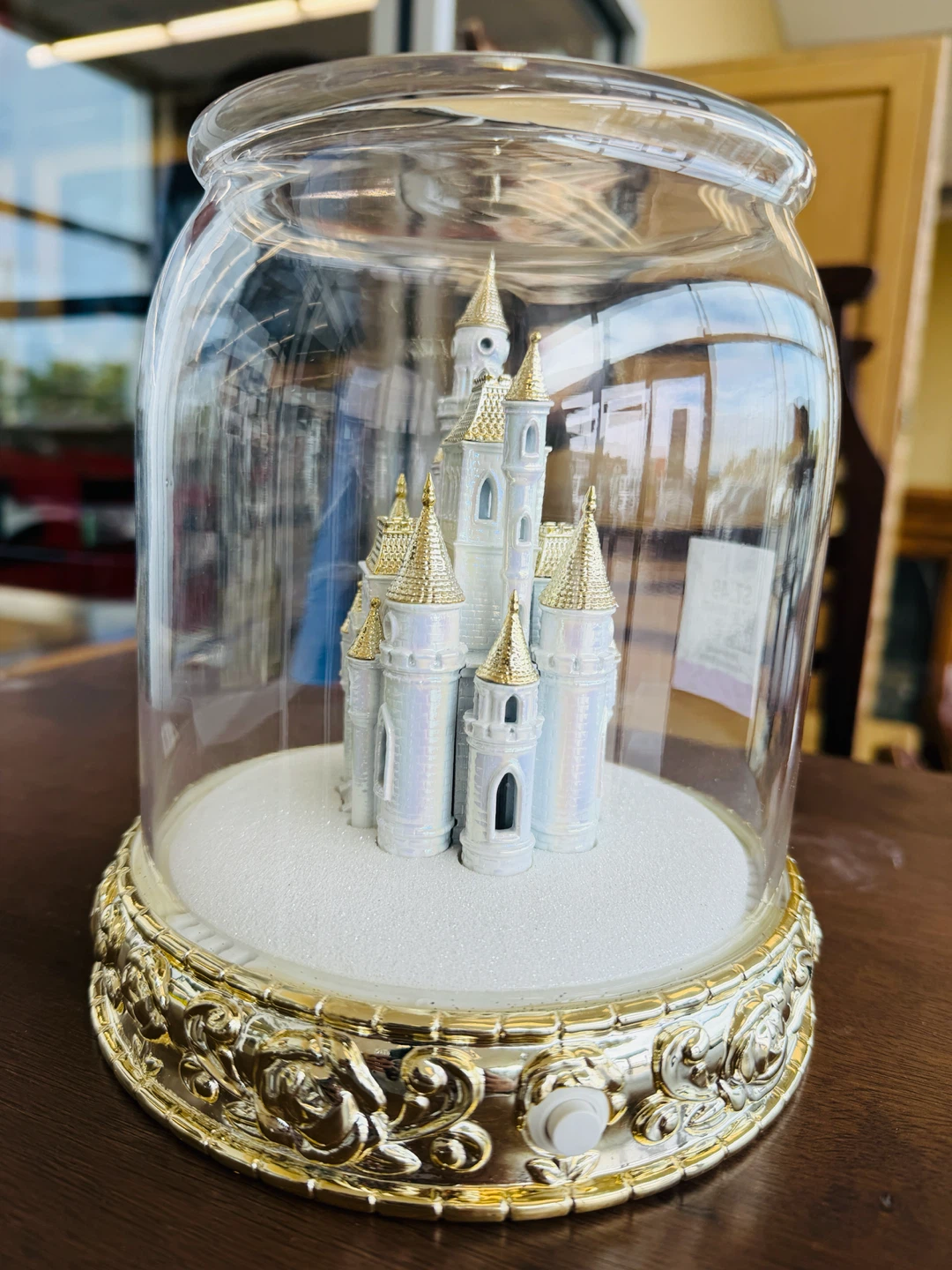 Disney Princess Lighted Castle Snow Globe - photo 4