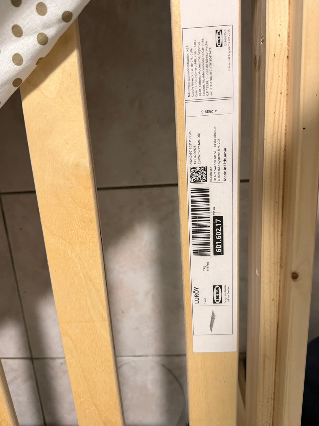 IKEA LURÖY Twin Slatted Bed Base with mattress - photo 5