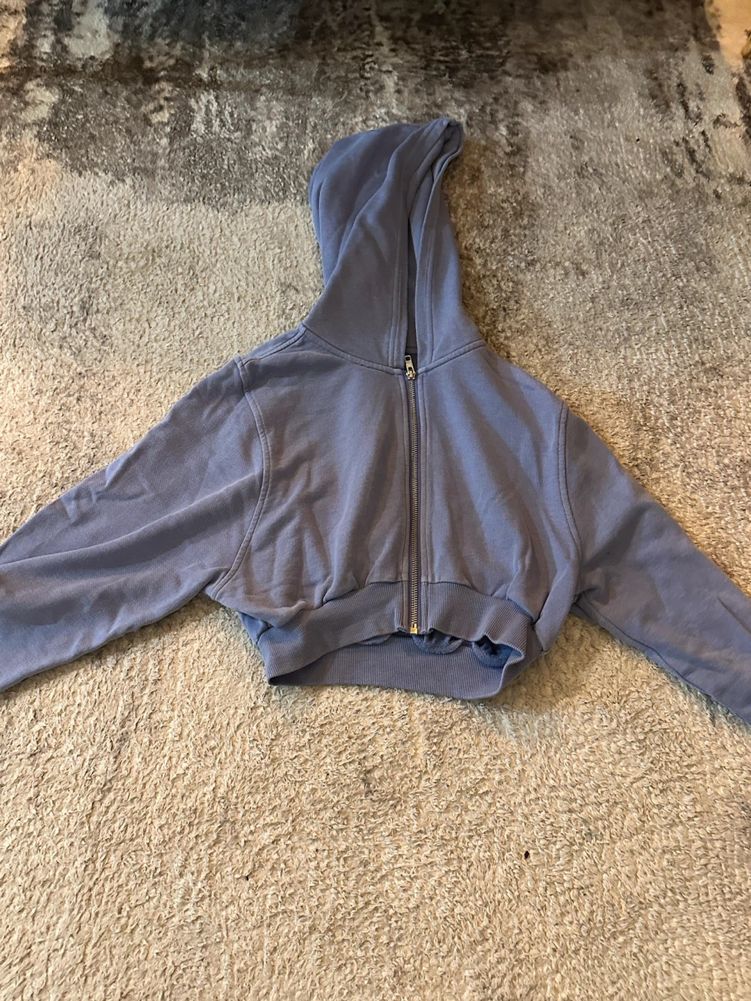 Alo Yoga Cropped Zip-Up Hoodie