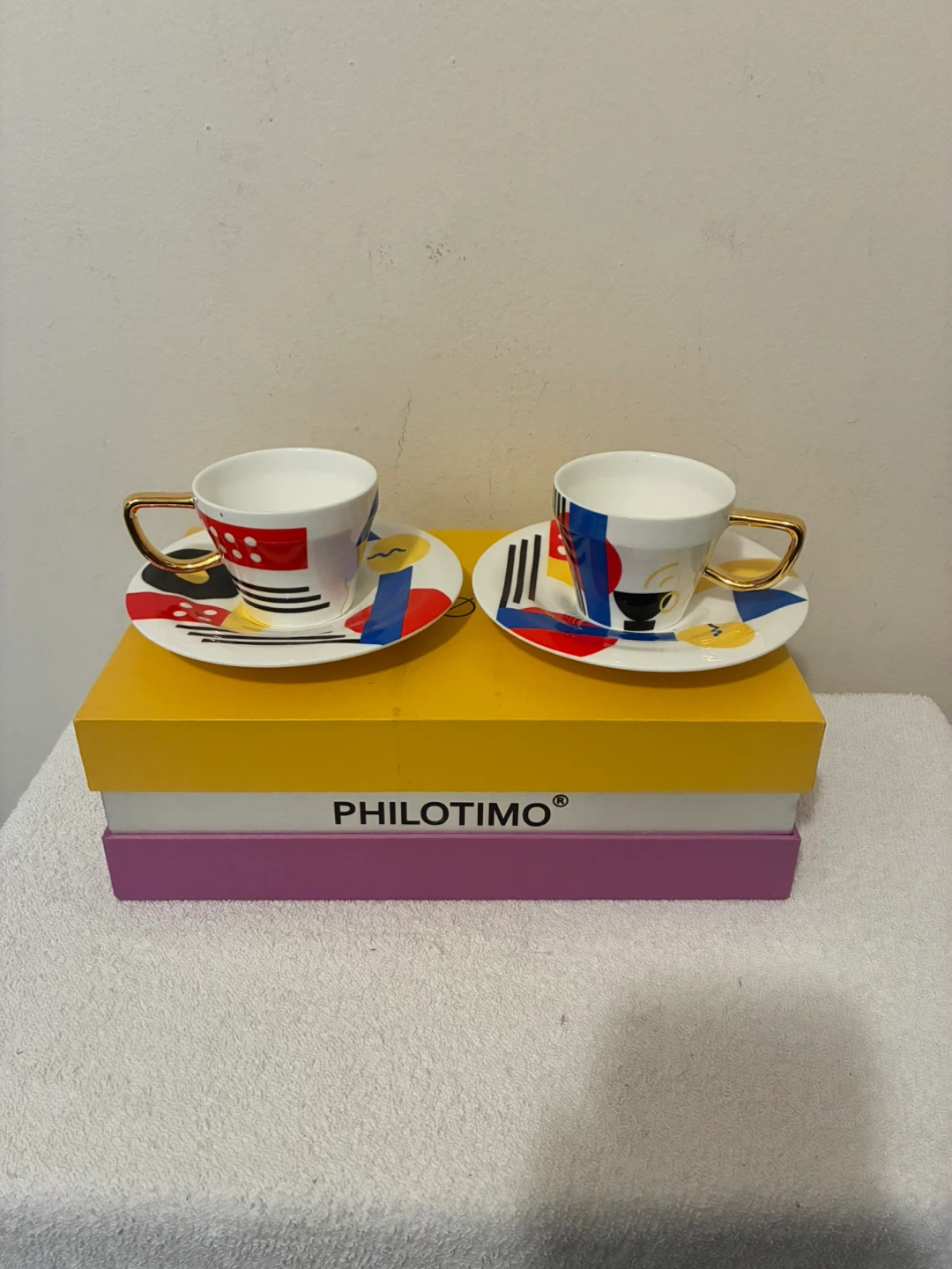 Philotimo Bauhaus Fine Bone China Cup and Saucer Set
