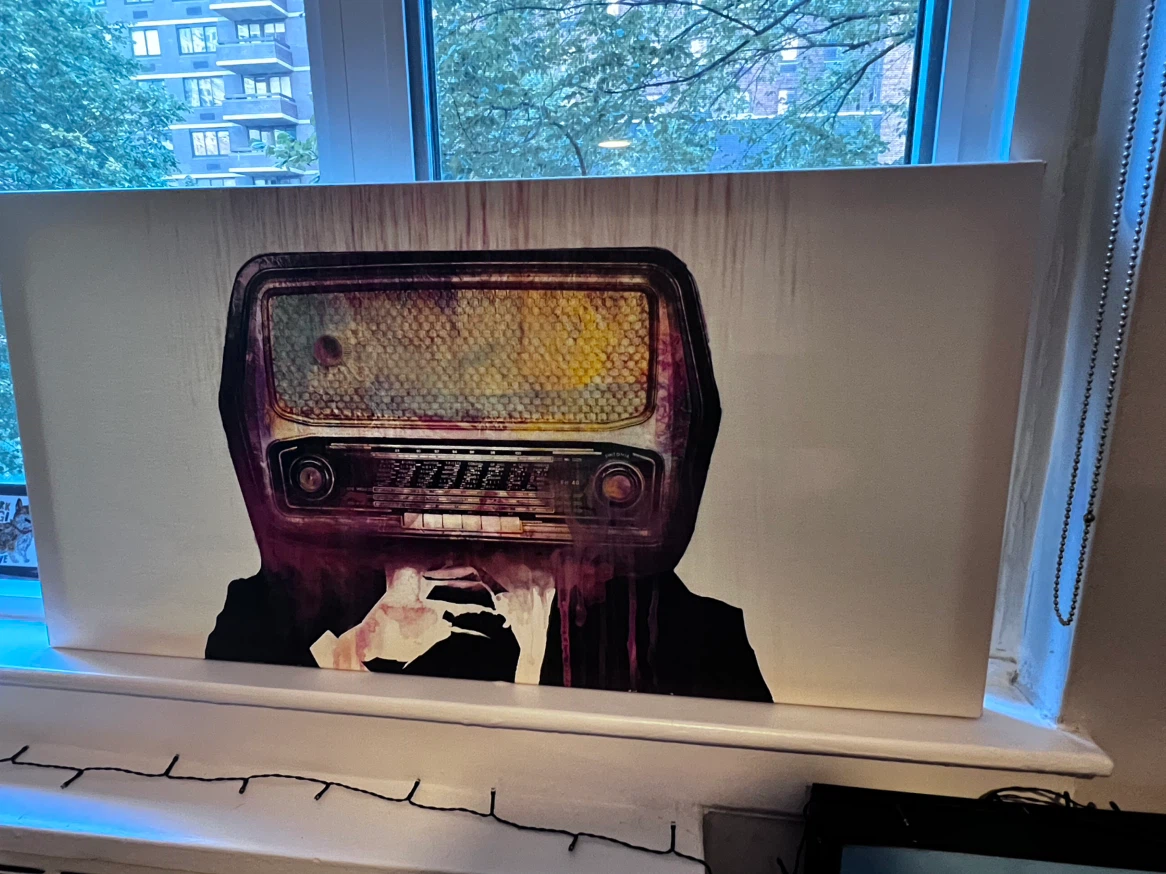 Vintage Radio Artwork Canvas