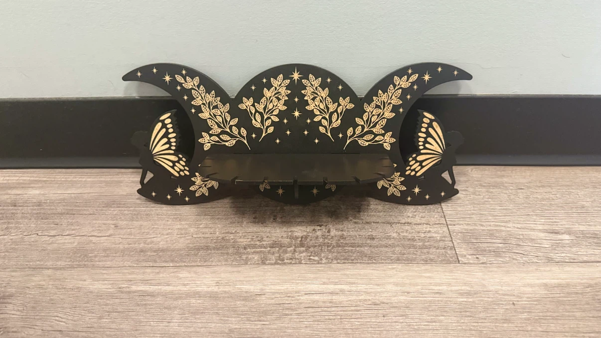 Moon Phase Fairy Wall Shelf