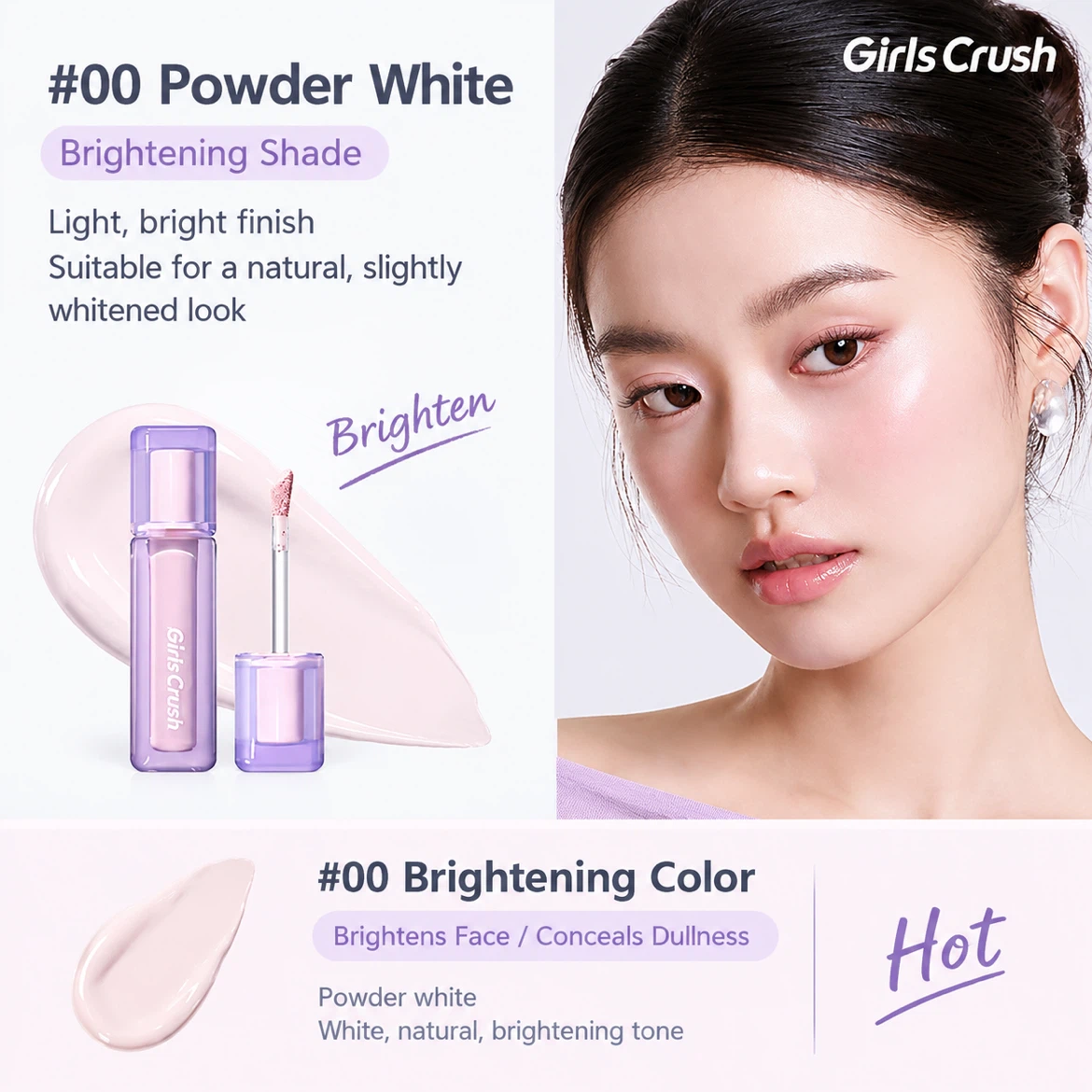 Girls Crush #00 Powder White Brightening Concealer