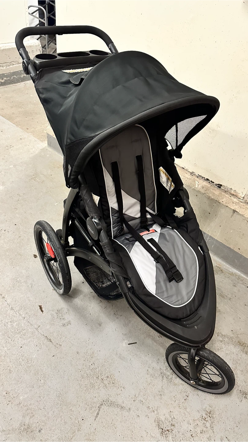 Graco Jogging Stroller - Black and Grey
