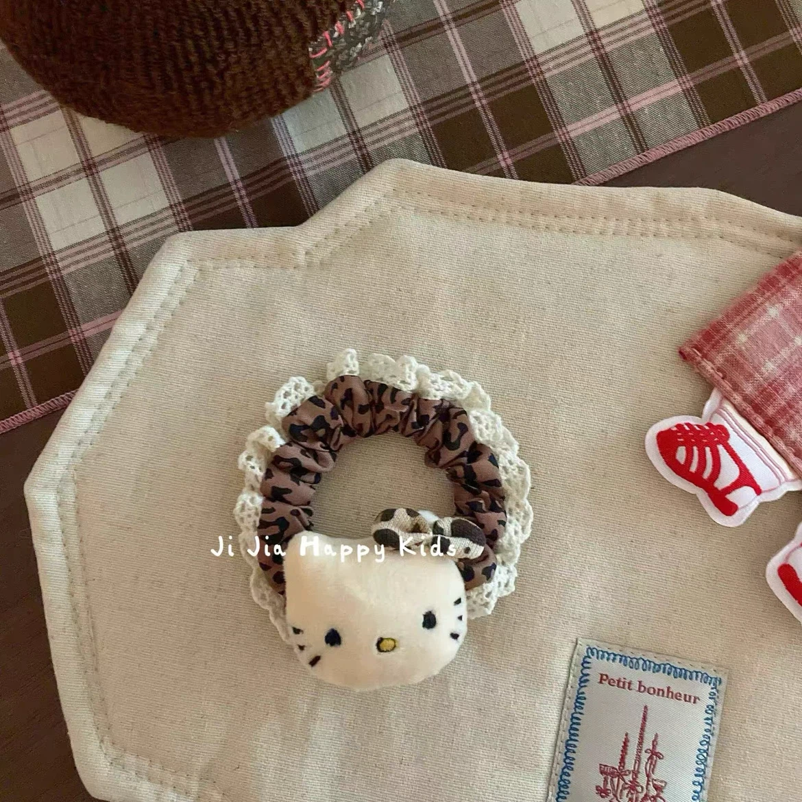 Hello Kitty Leopard Print Hair tie