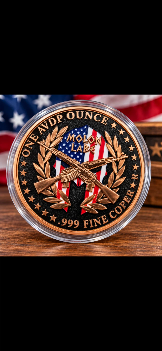 Spartan Molon Labe One Ounce Copper Round