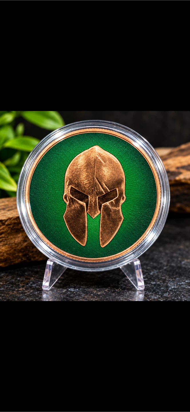 Spartan Molon Labe One Ounce Copper Round - photo 2