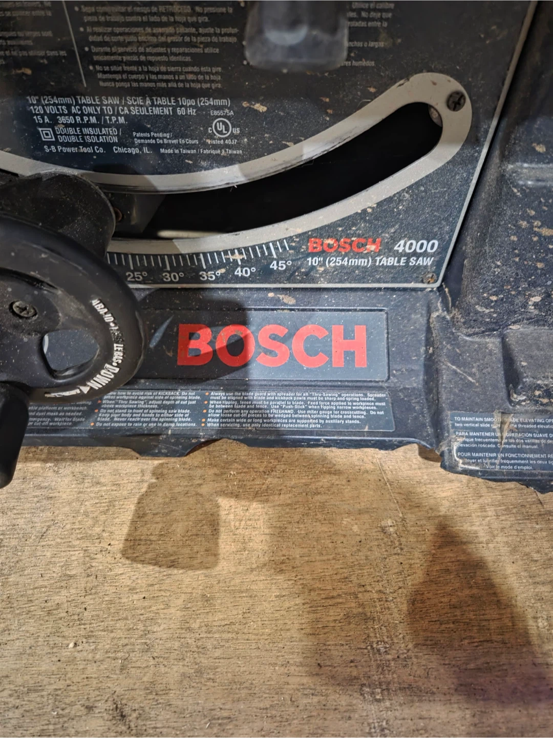 Bosch 4000 10-inch Table Saw - photo 4