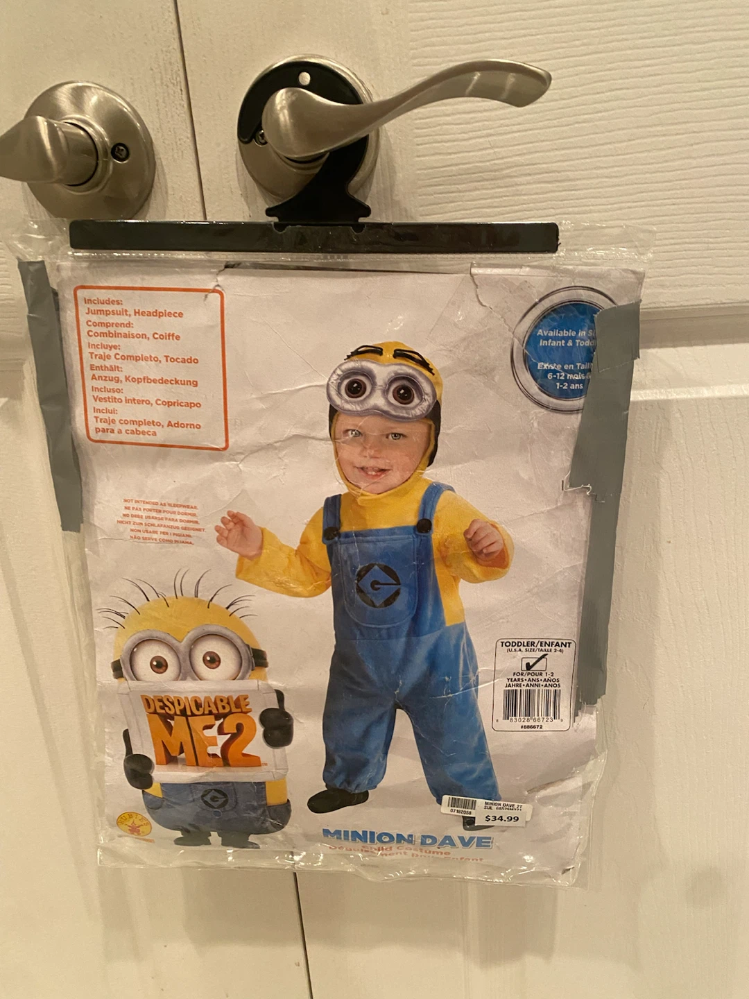 Despicable Me 2 Minion Dave Costume - Toddler 2T