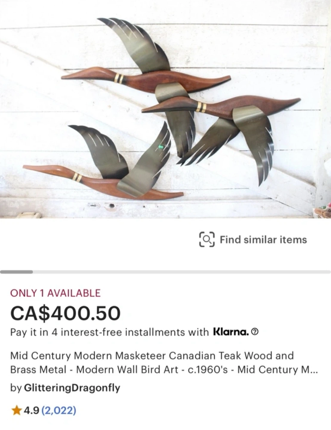 Mid Century Modern Masketeer Duck Wall Art - photo 5