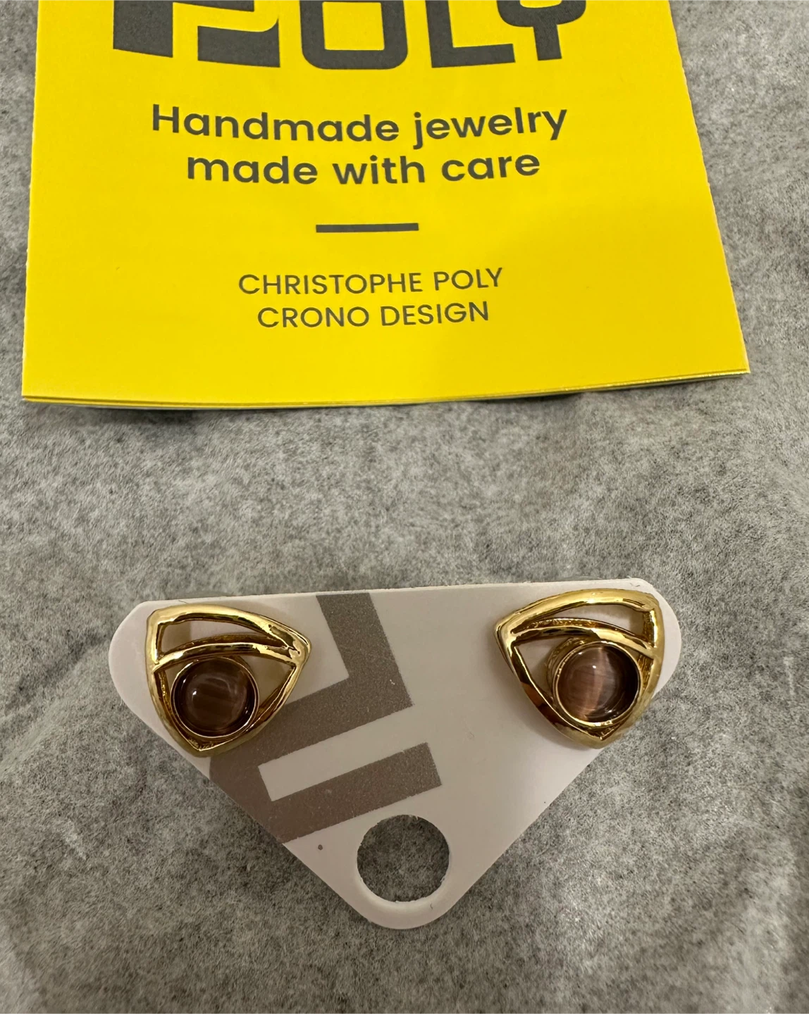 Brand NEW Christophe Poly Crono Design Earrings - photo 2