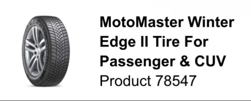 MotoMaster Winter Edge II Tires - photo 3