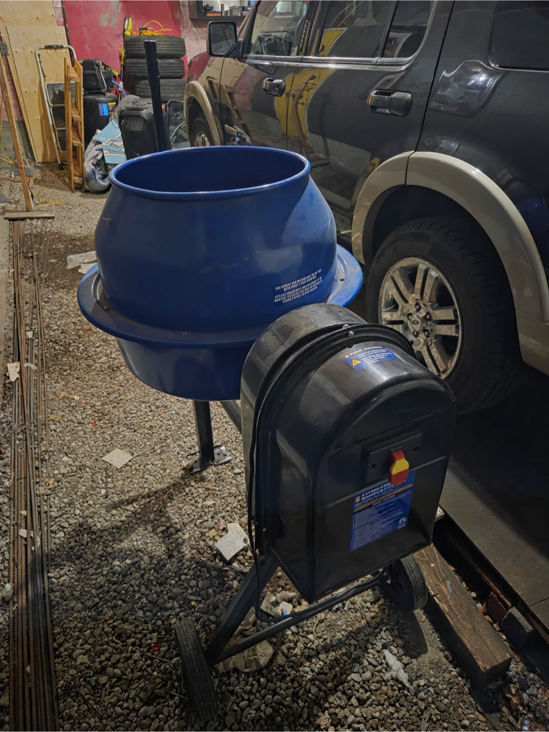 Power Fist 3-1/2 Cubic Ft Cement Mixer