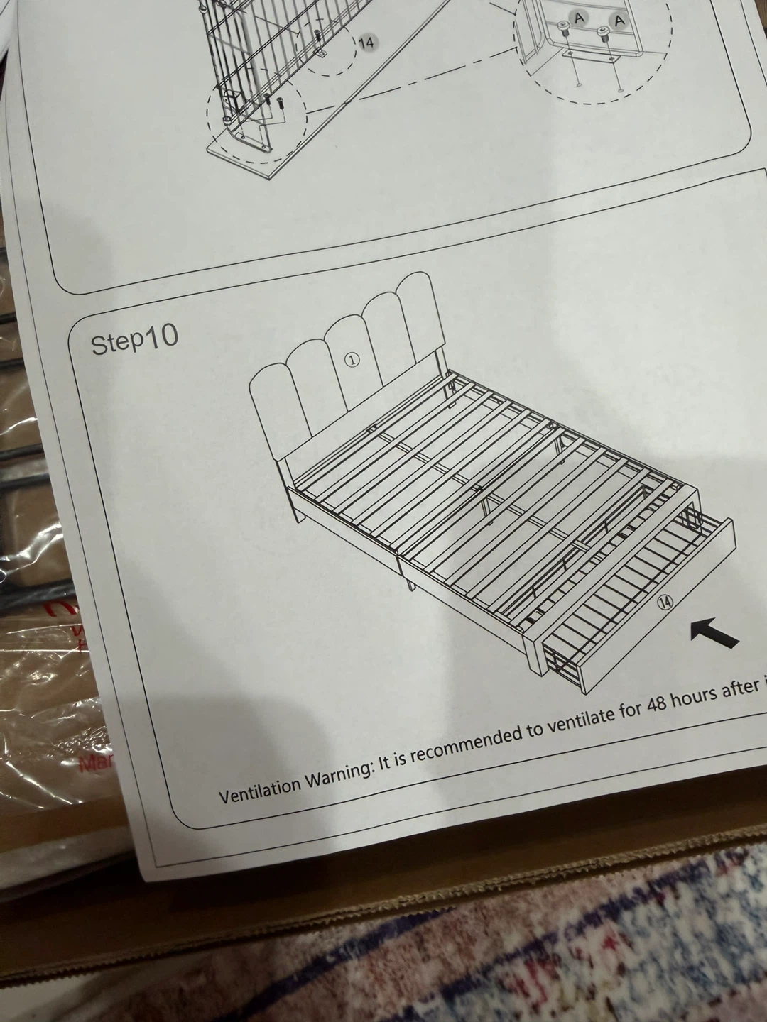 Garvee Platform Bed Frame twin size with Headboard