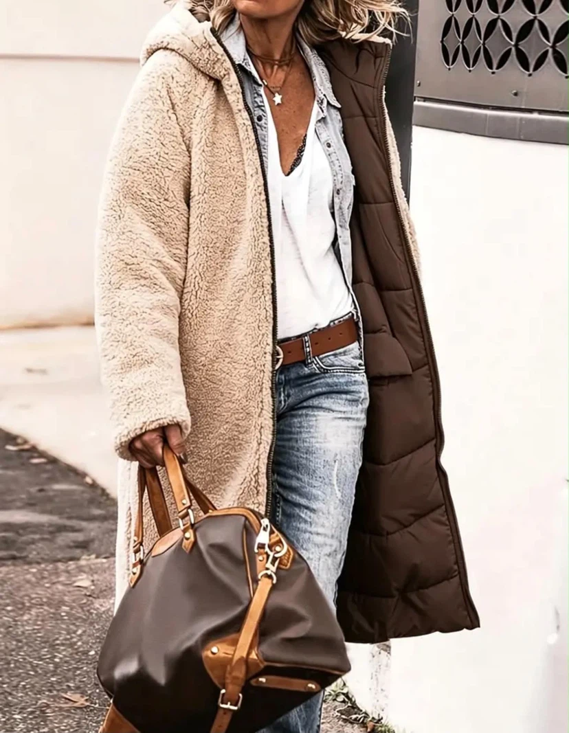 Reversible Hooded Puffer Coat - photo 4