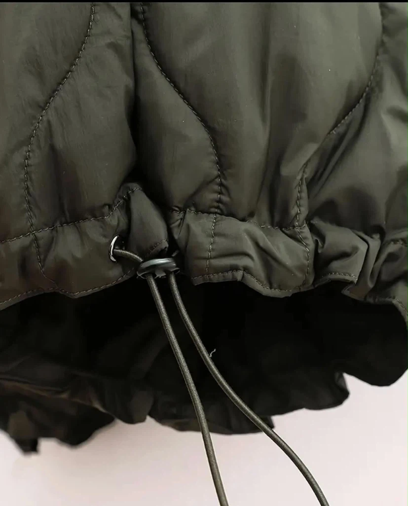 Quilted Olive Drawstring Pants - photo 5