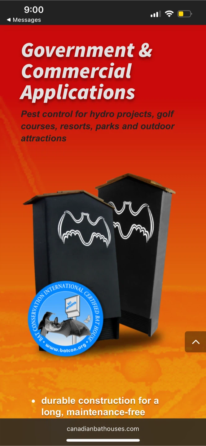 Canadian Bat Houses The Motel Bat Box
