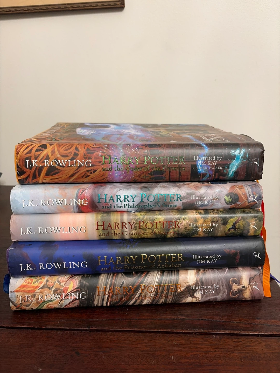 5 Illustrated Harry Potter Books by Jim Kay