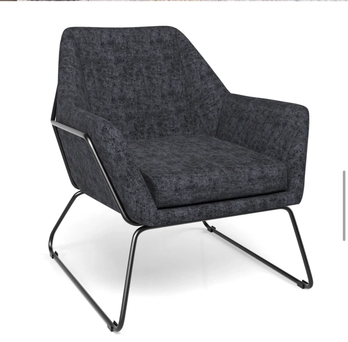 Modern upholstered accent chair - photo 2