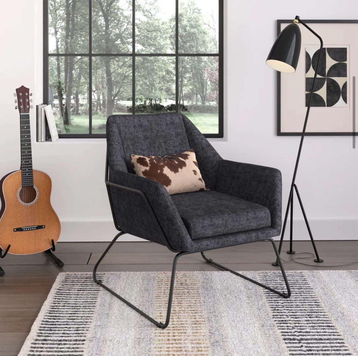 Modern upholstered accent chair - photo 3