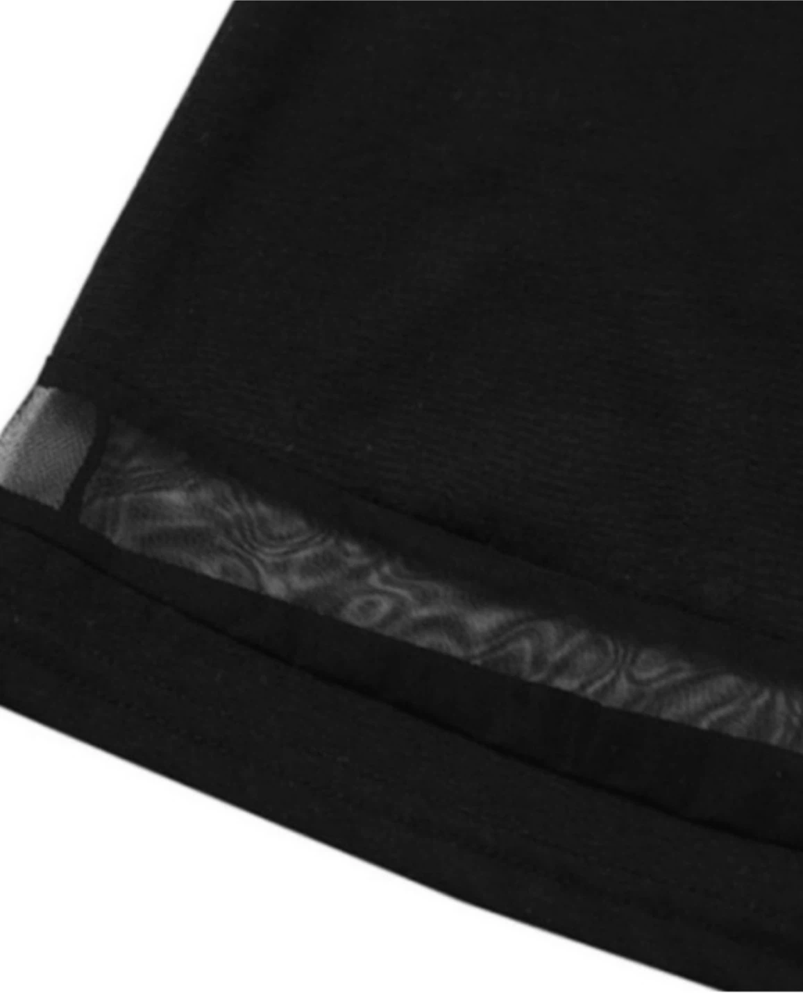 Black Lace Trim Scalloped Neck Dress - photo 5