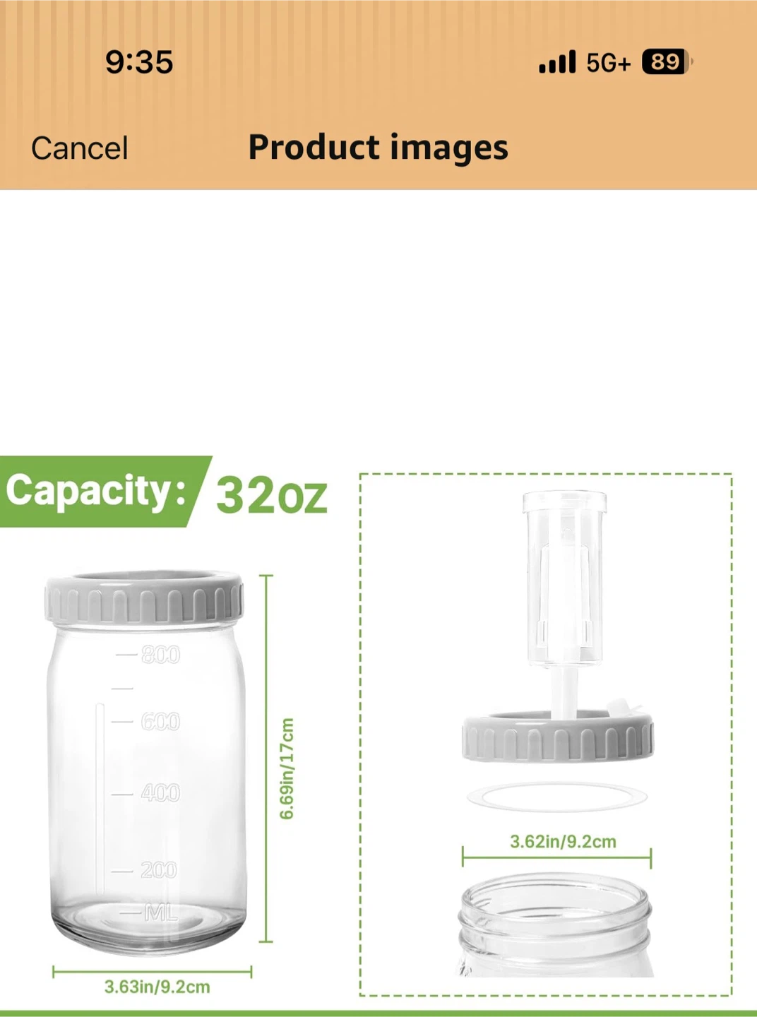 32oz Fermentation Mason Jars with Lids - photo 4
