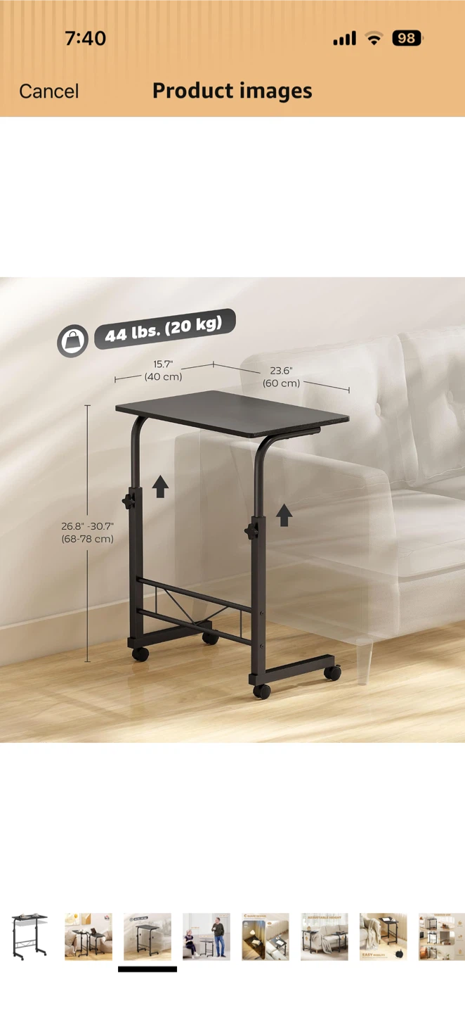 HOMCOM Mobile Standing Desk - photo 3
