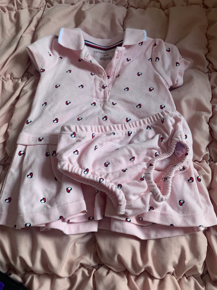 Tommy Hilfiger Baby Girl Polo Dress Set