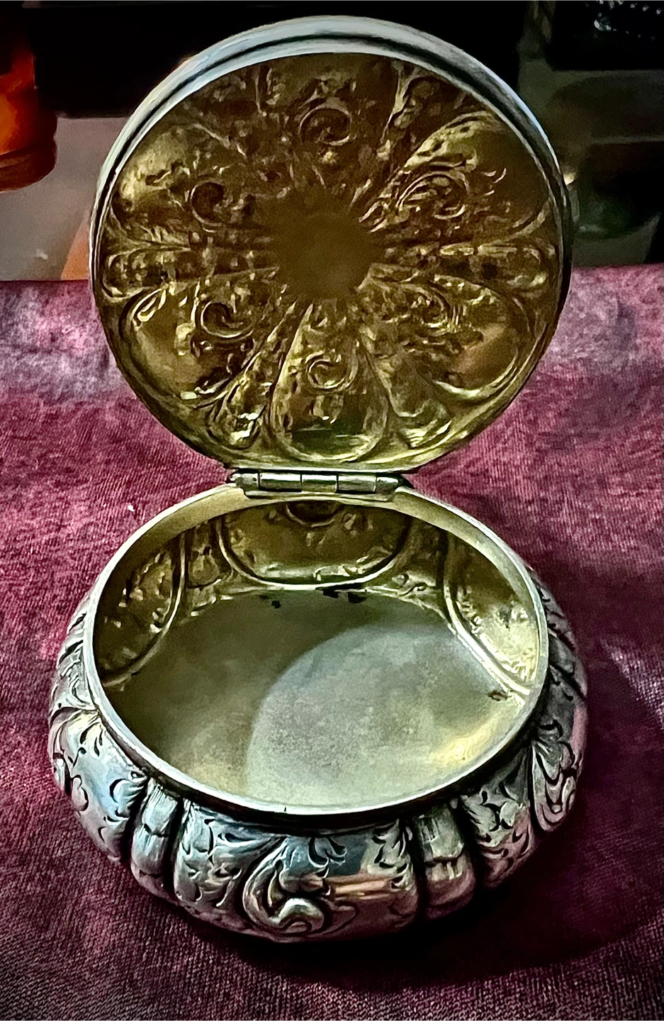 Antique Theodore B. Starr Sterling Repousse Box c1900 | 40.8g - photo 5