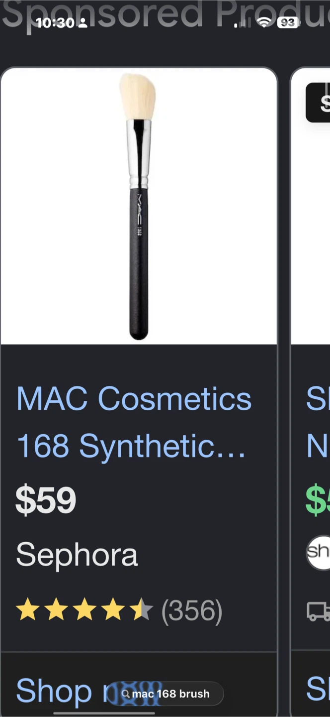 MAC 168 Angled Contour Brush souvenir edition