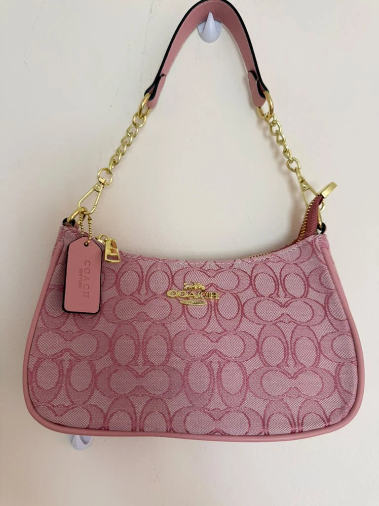 Coach Signature Canvas Pink Bag