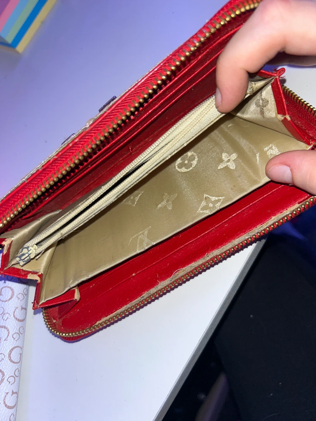 Louis Vuitton Red Zip-Around Wallet - photo 3