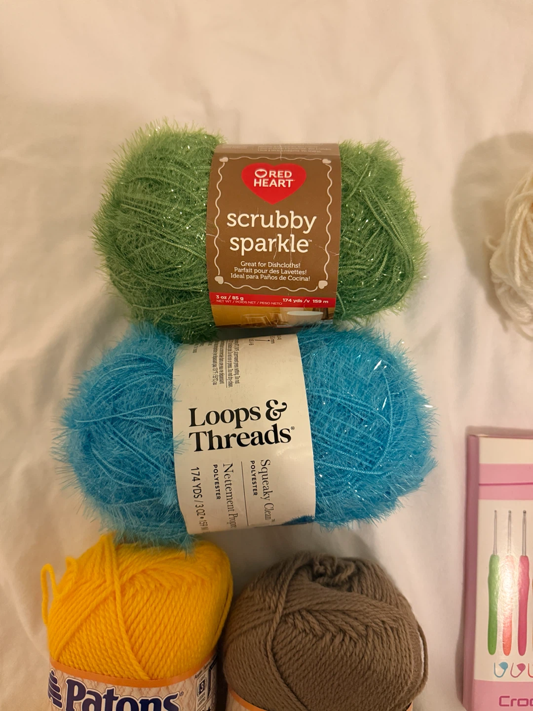 Crochet Hooks Set and Assorted Yarn Lot - photo 2