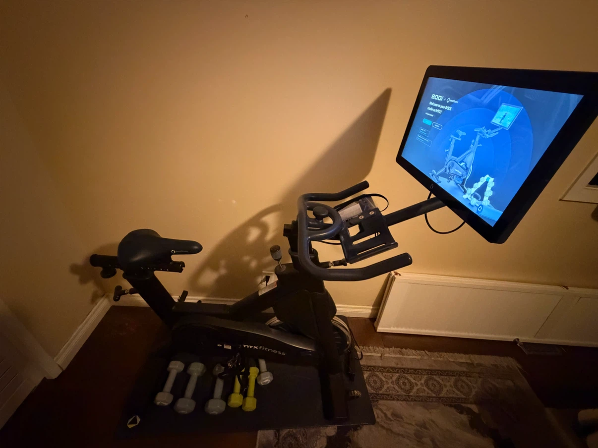 MYX Fitness Stationary Bike with BODi Touchscreen