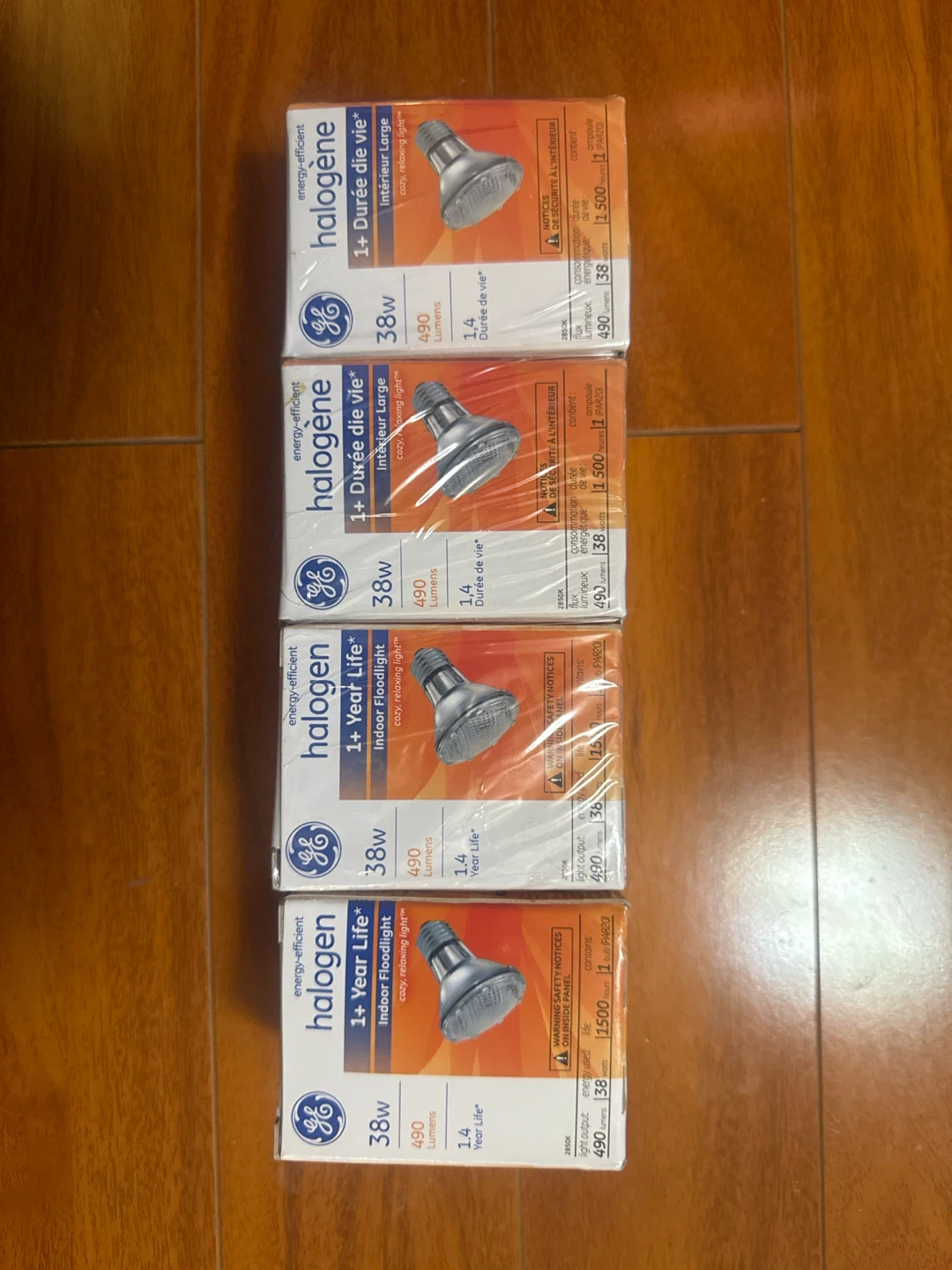 GE Halogen Indoor Floodlight Bulbs 38W 4-Pack