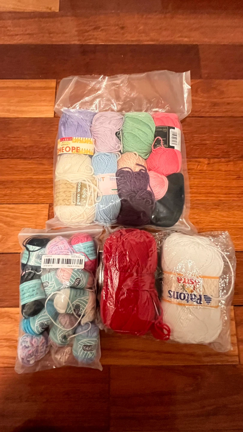 Assorted Yarn Skeins Bundle