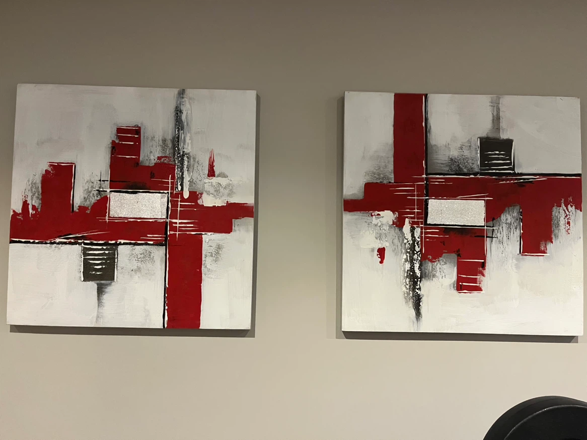 Set of 2 Modern Canvas Wall Art - photo 2