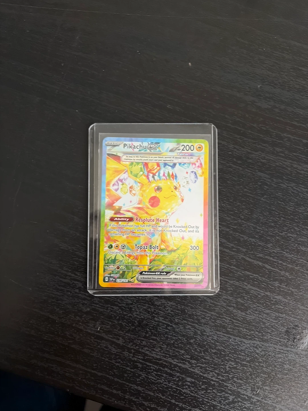 Pikachu ex 238/191 Tera Pokemon Card