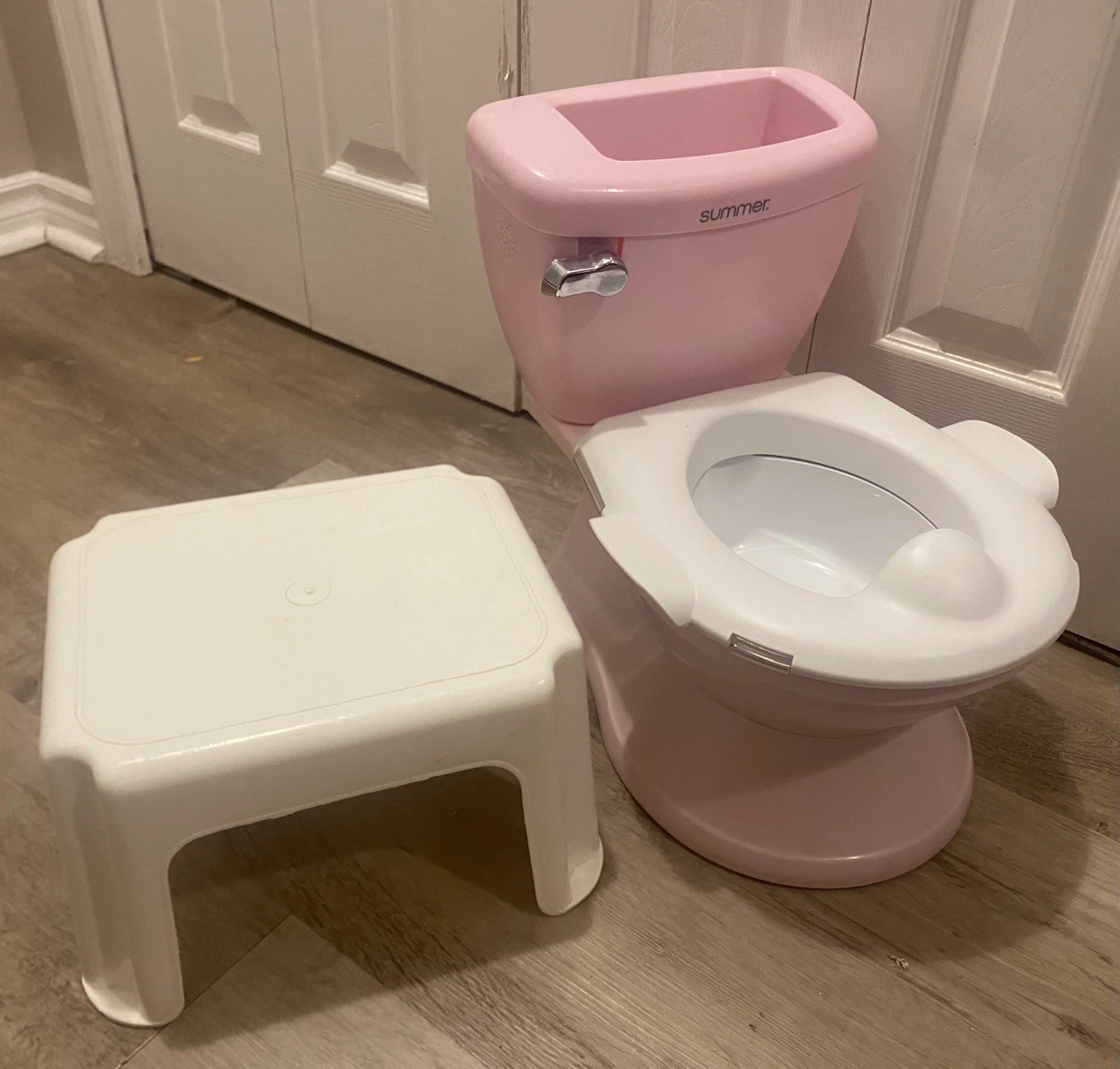 Electronic potty & step stool