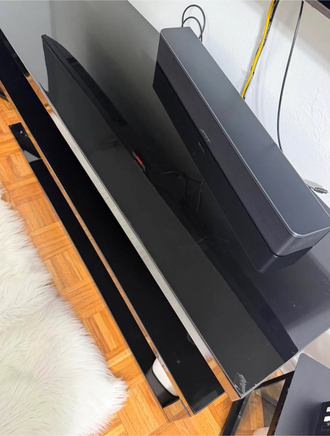 Black Glass Media Console - photo 4