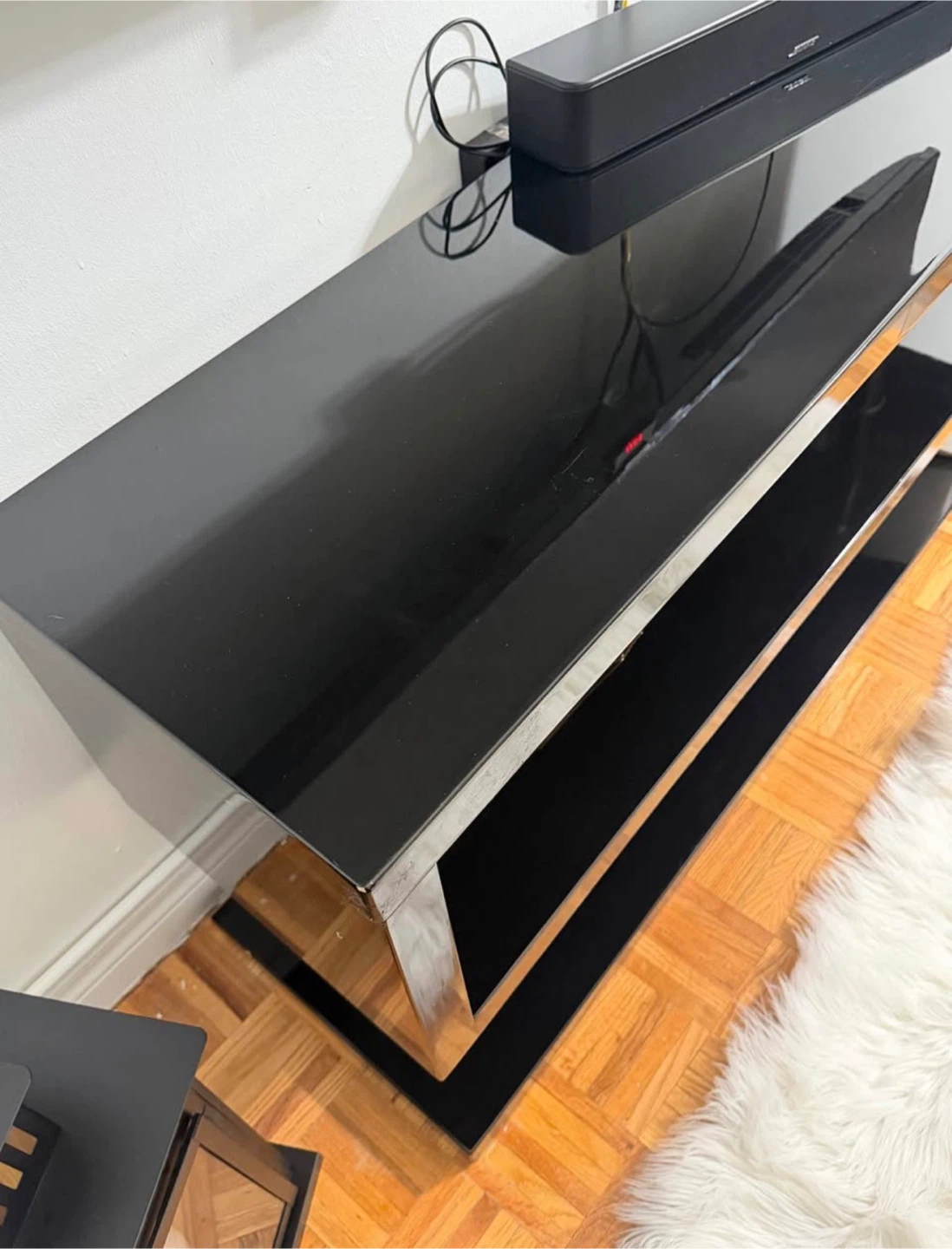 Black Glass Media Console - photo 5
