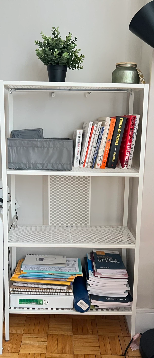 IKEA BAGGEBO White Metal Shelf Unit for sale - photo 3