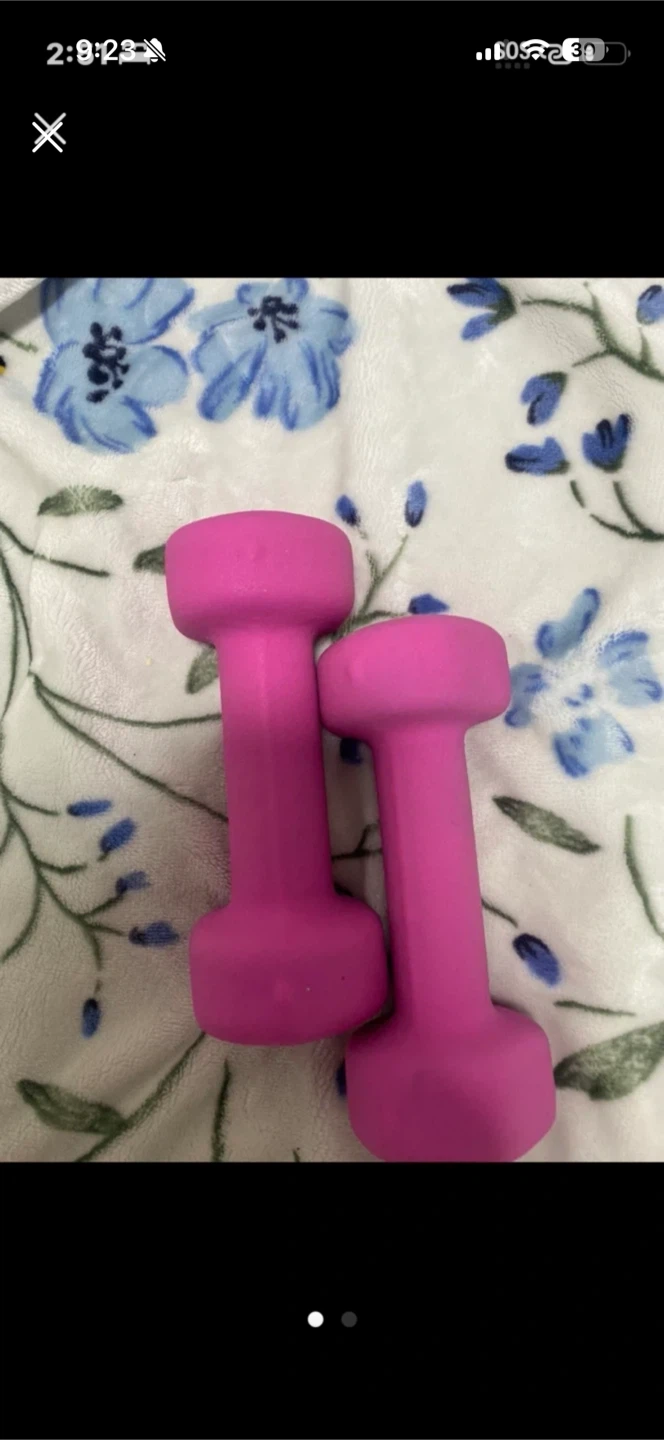 Pair of Pink Dumbbells