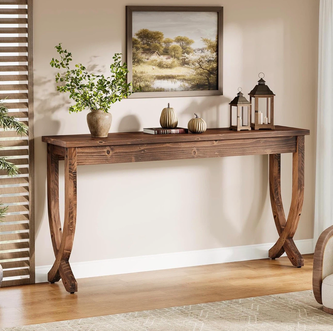 Solid Wood Console Table - photo 2