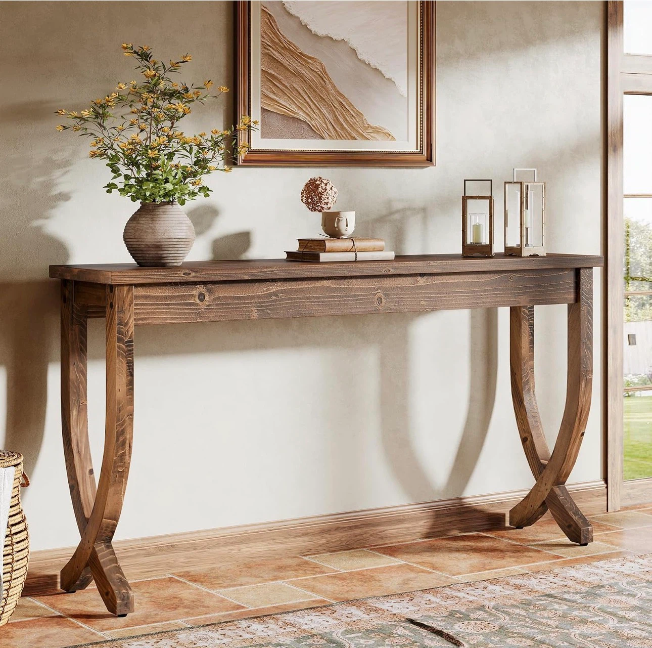 Solid Wood Console Table - photo 3