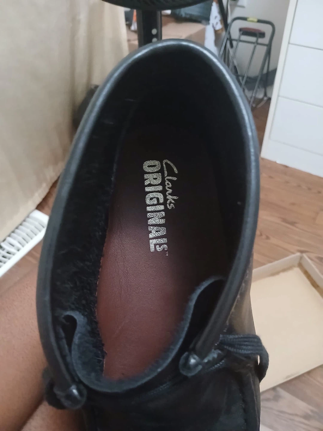 Clarks Originals Wallabee Hi Black Leather Boots - photo 3