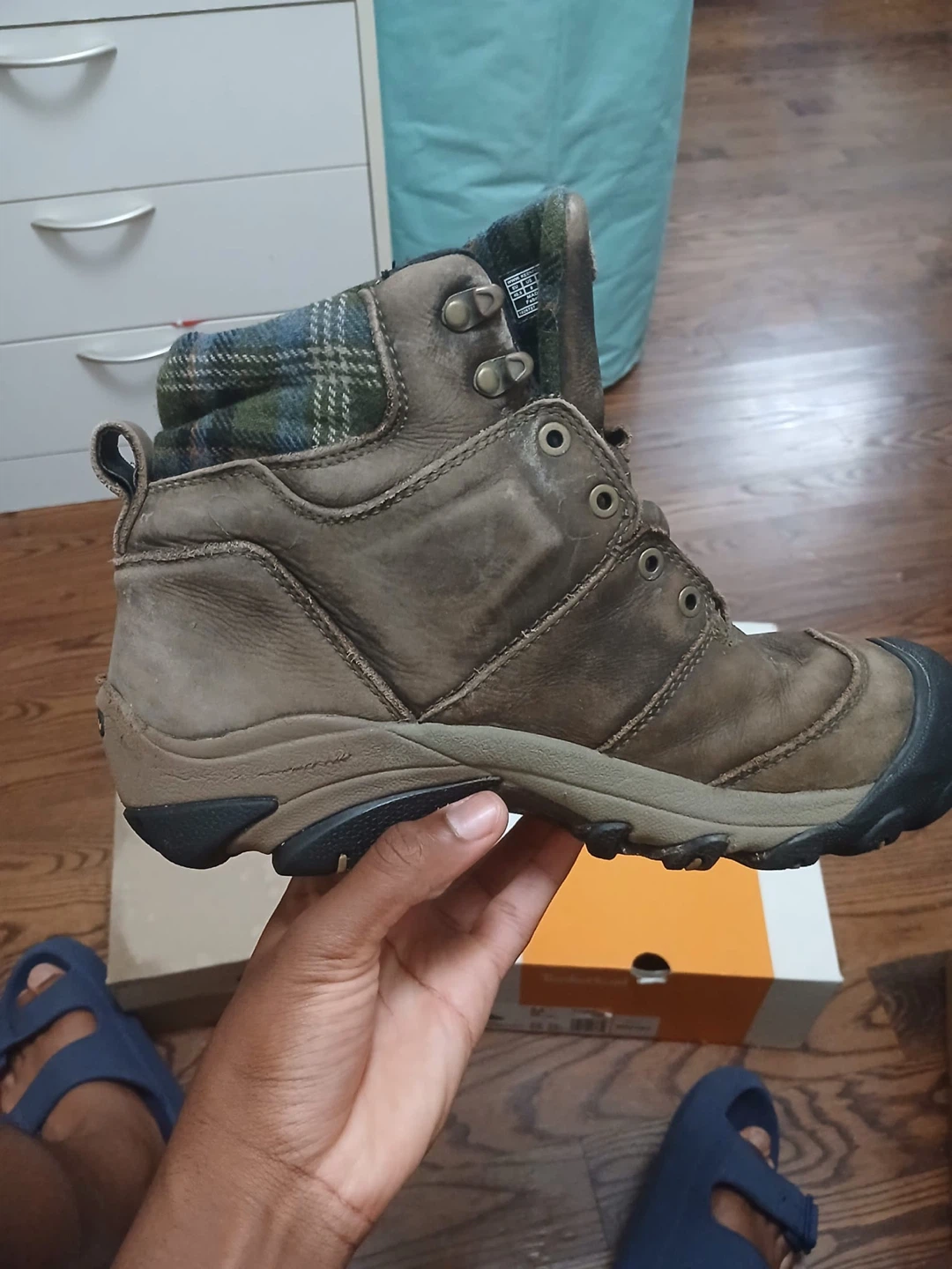 Keen Targhee II Winter Boots - Canteen/Green Plaid - US 8 - photo 2