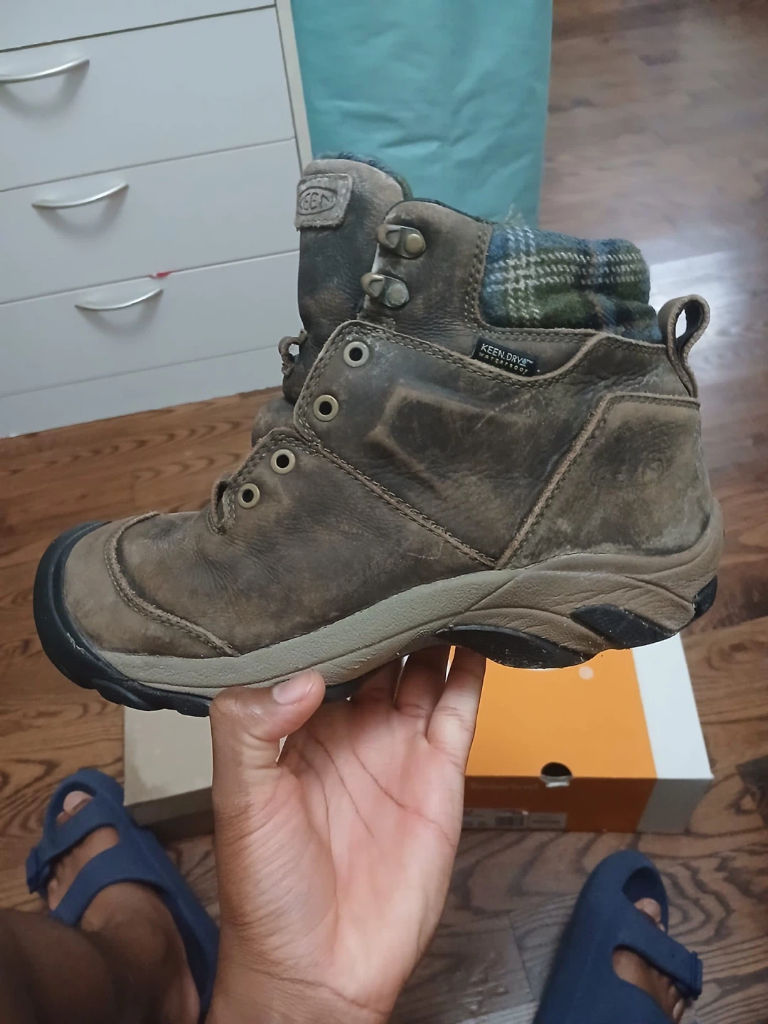 Keen Targhee II Winter Boots - Canteen/Green Plaid - US 8 - photo 3