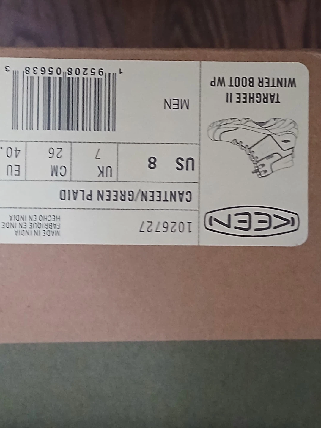 Keen Targhee II Winter Boots - Canteen/Green Plaid - US 8 - photo 4